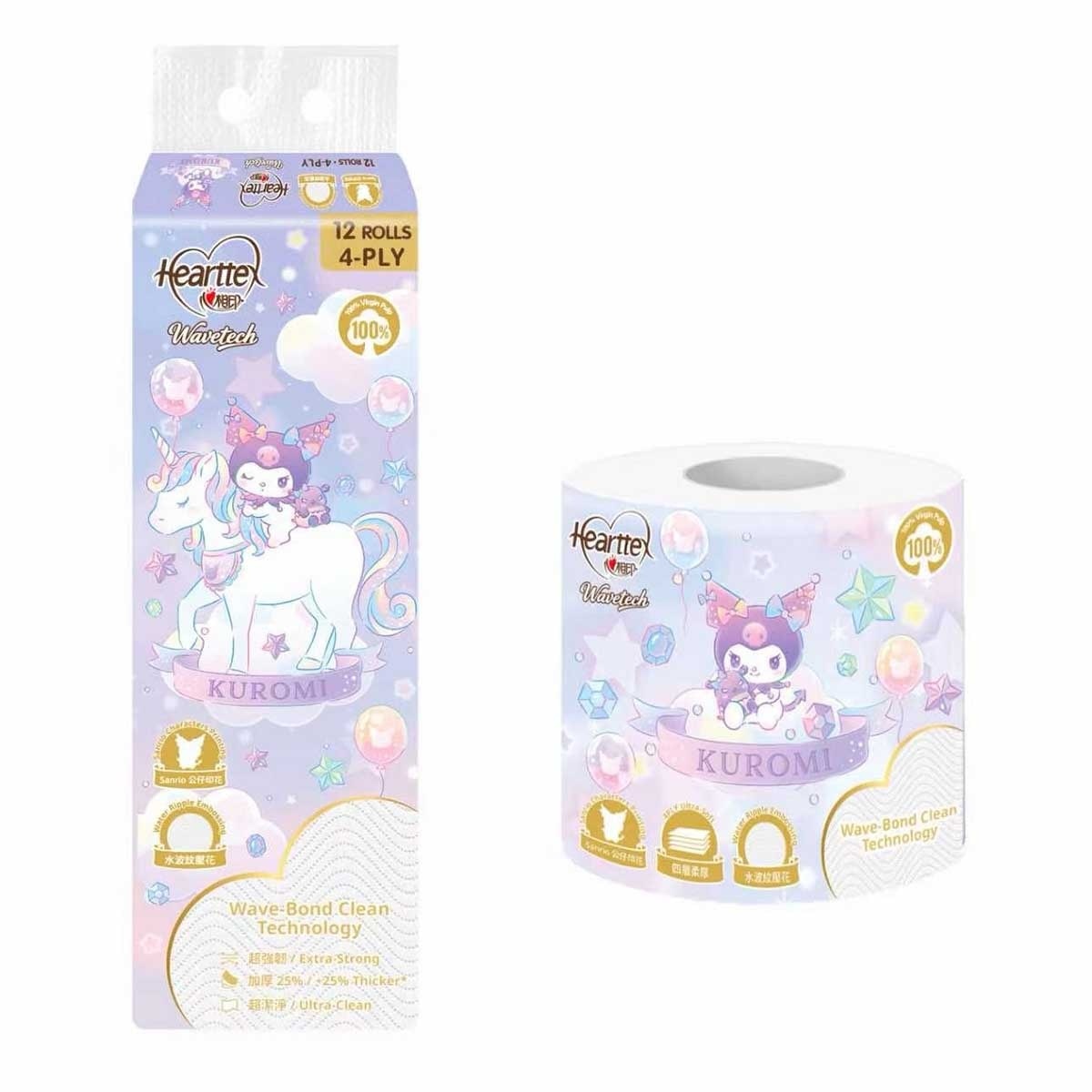 HEARTTEX Sanrio 4ply Toilet Paper 12s
