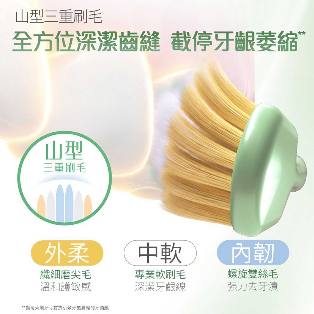 高露潔 高露潔寬密薄3d三重護齦牙刷1支裝