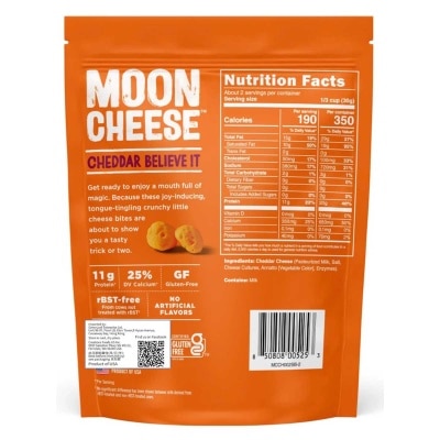 MOON CHEESE Cheddar Flv Crunchy Bites