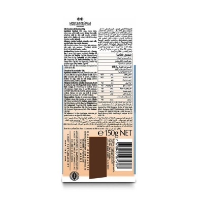 LINDT Les Grandes Milk Hazelnut 150g