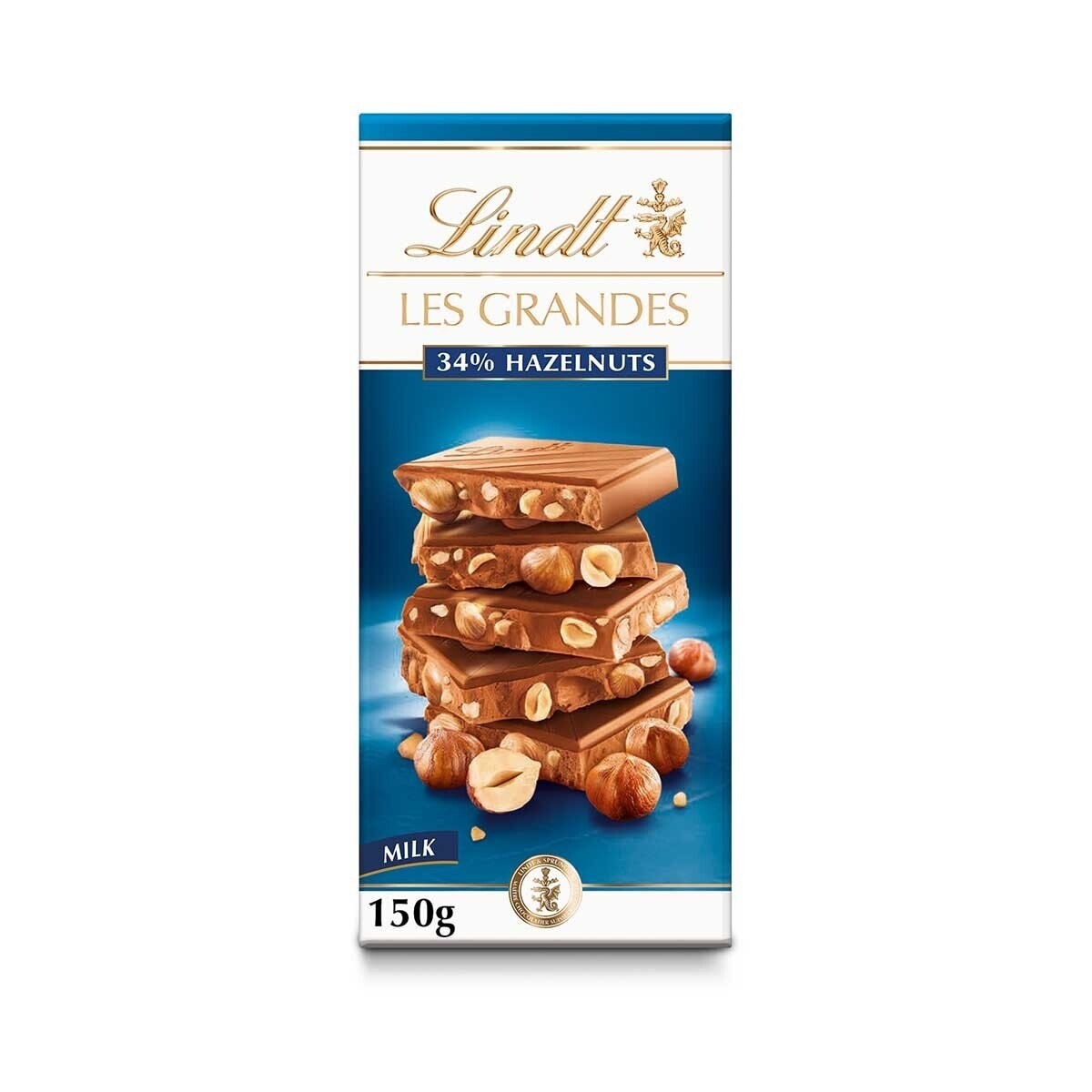 LINDT Les Grandes Milk Hazelnut 150g