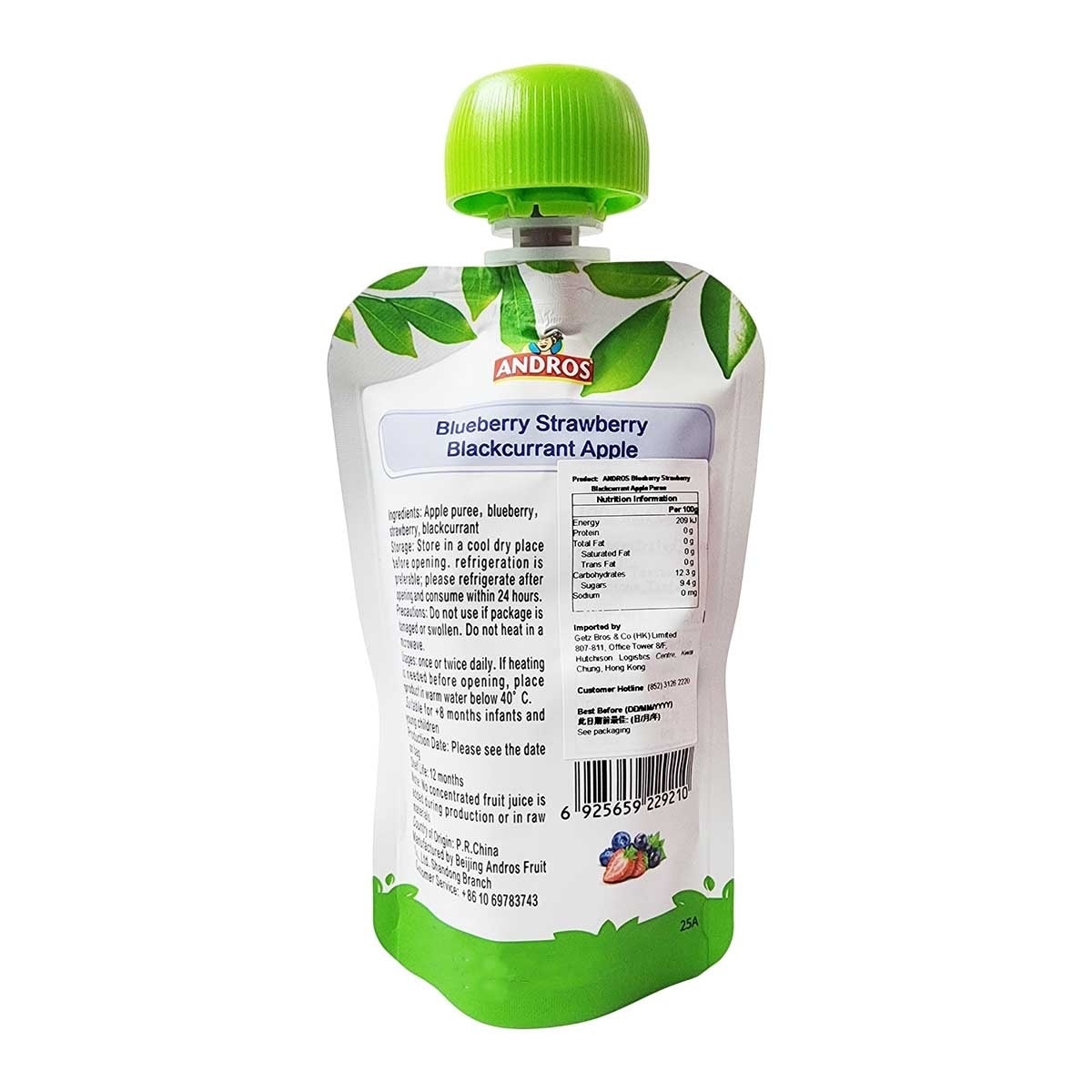 ANDROS Fruit Me Up Apple Blueberry Strawberry Blackcurrant image
