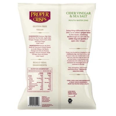 PROPER CRISPS 鹽醋味薯片 image