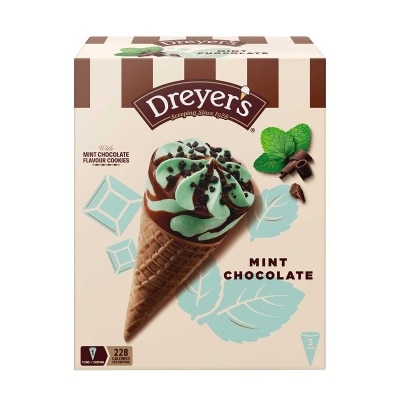 DREYER'S Mint Flavor Chocolate Ice Cream Cone Multipack [hong Kong] (frozen 18°c) image