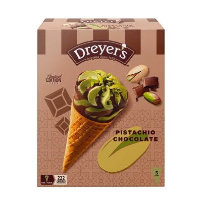 DREYER'S Pistachio Chocolate Ice Cream Cone Multipack [hong Kong] (frozen 18°c) image