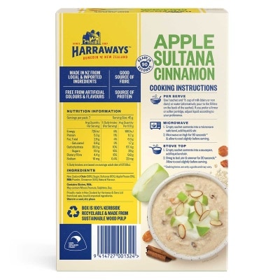 HARRAWAYS Harraways Oat Sachet Apple Sultana Cinnamon 315g image