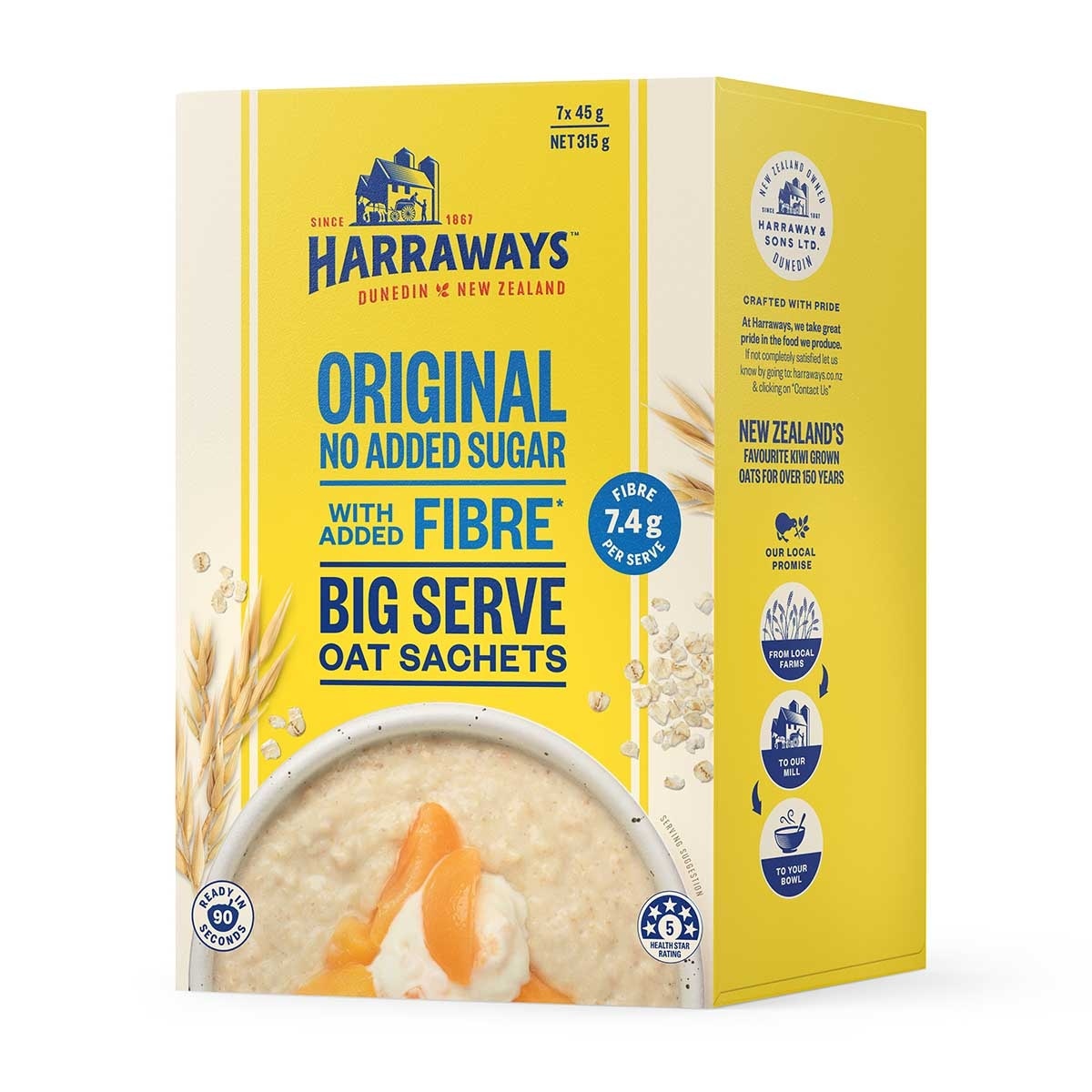 HARRAWAYS 無添加糖即食燕麥片 image