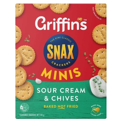 GRIFFIN'S Snax Minis S.c. & Chives Crackers