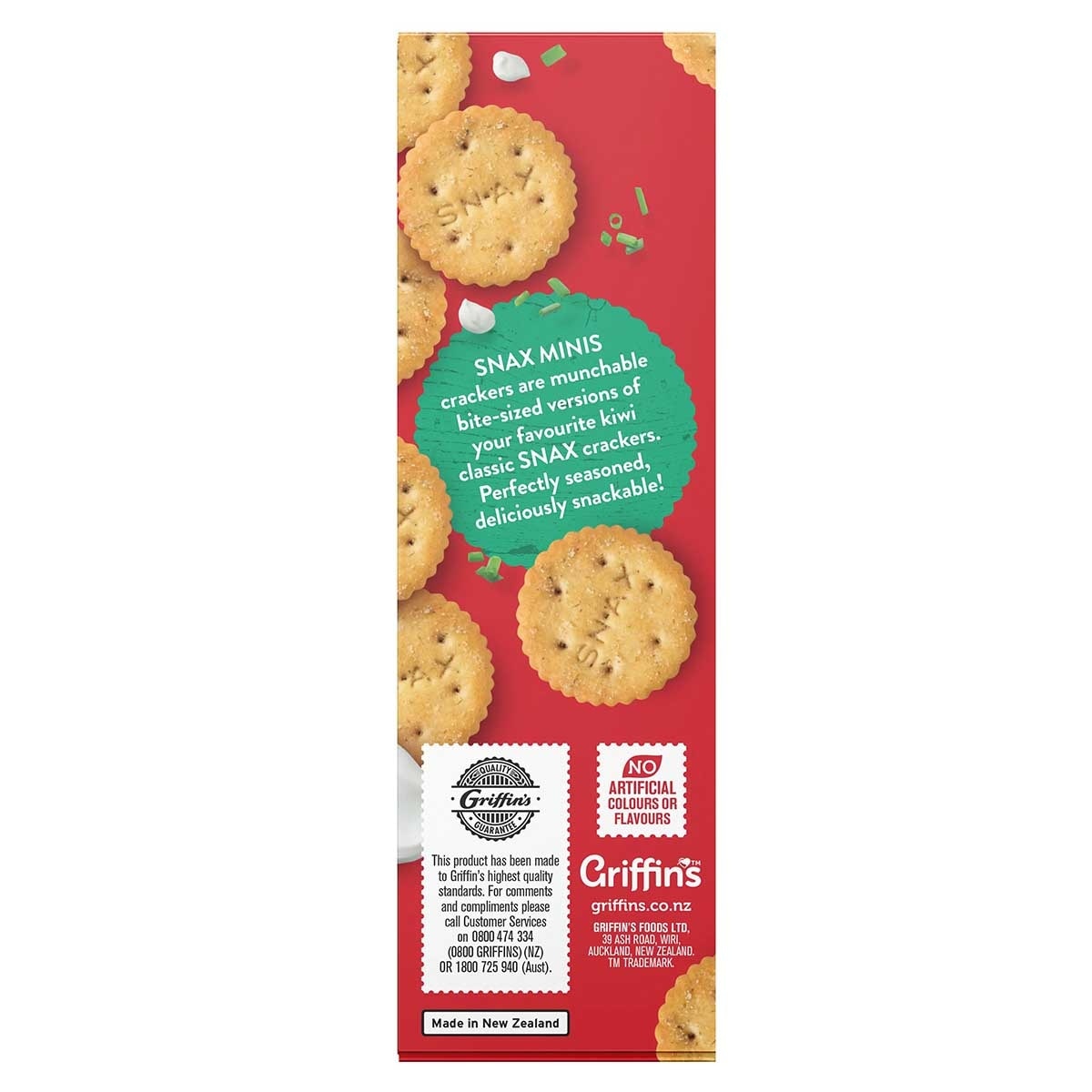 GRIFFIN'S Snax Minis S.c. & Chives Crackers