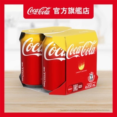 可口可樂 檸檬味汽水4罐裝 image