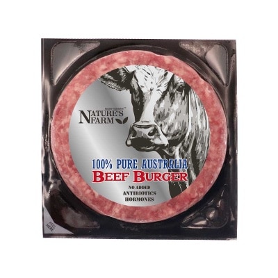NATURE'S FARM 澳洲草飼牛肉漢堡 ［澳洲］（急凍－１８°ｃ ）