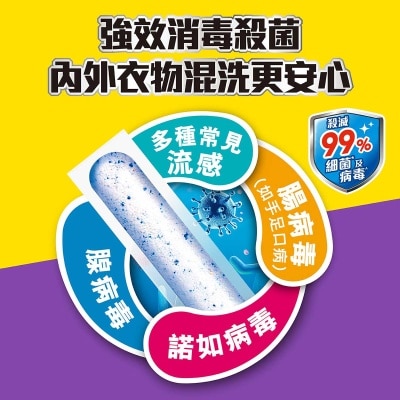 潔霸 潔霸超濃縮殺菌洗衣棒(殺菌消毒型) 46支裝