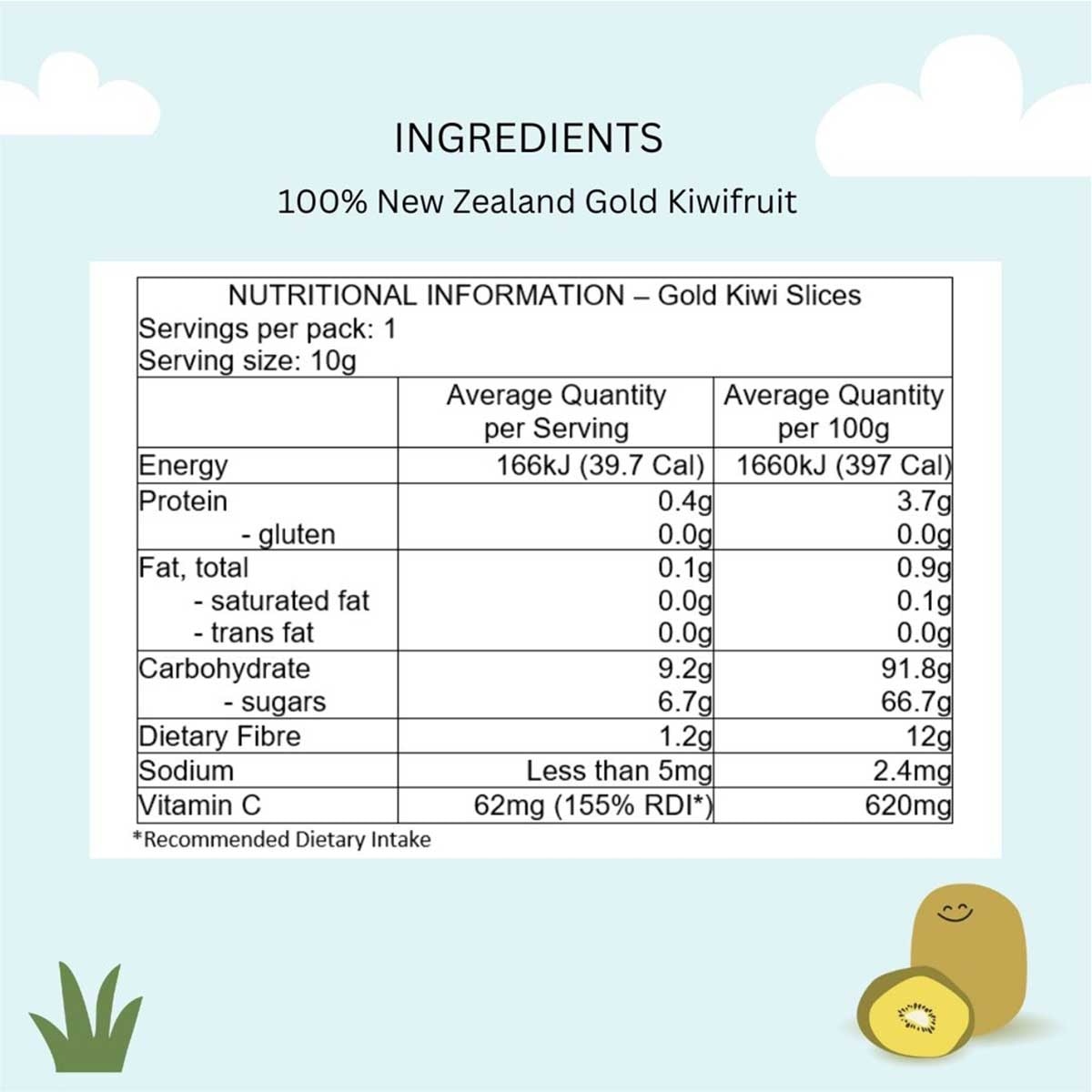NATURKIDZ 天然金奇異果脆片（無添加）