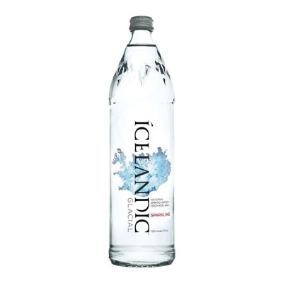 ICELANDIC GLACIAL Natural Spring Sparkling Water Glass Bottle image