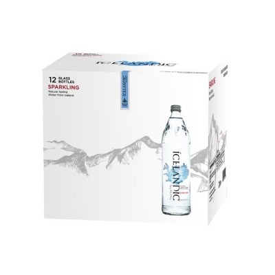 ICELANDIC GLACIAL Natural Spring Sparkling Water Glass Bottle (case) image