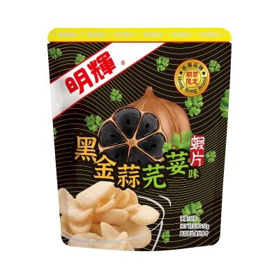 明輝 黑金蒜芫荽味蝦片 image