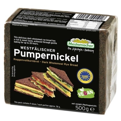 MESTEMACHER Pumpernickel Dark Wholemeal Rye Bread