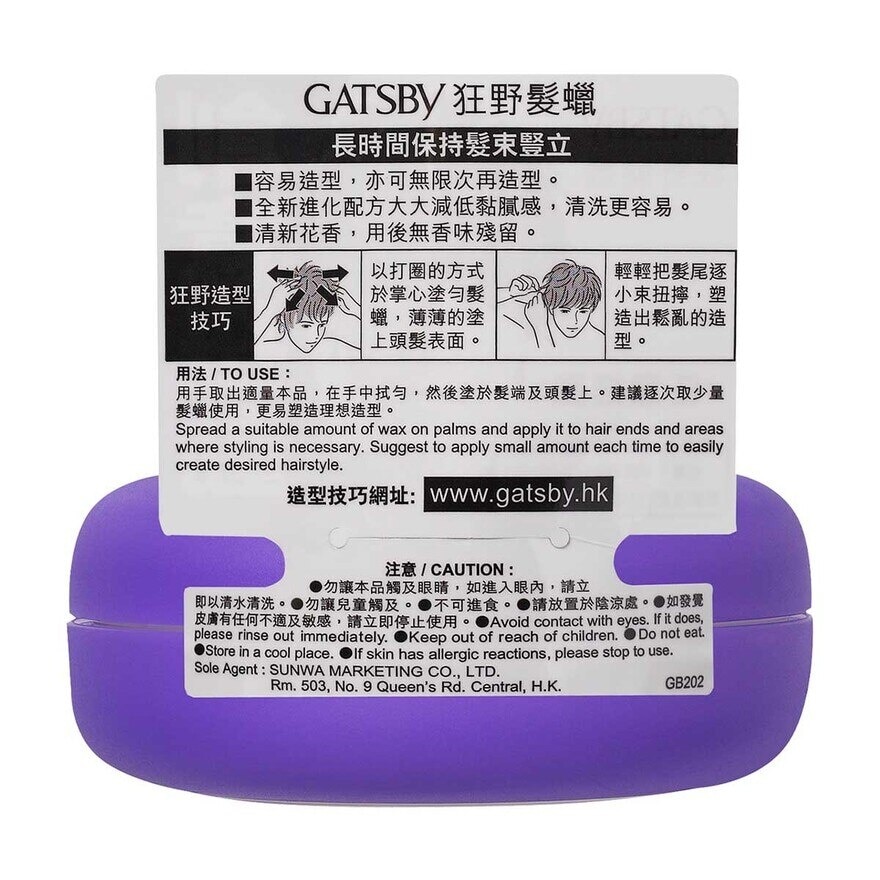 GATSBY GATSBY 狂野髮蠟 80G