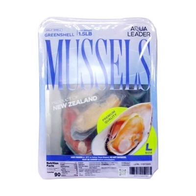 AQUA LEADER 急凍紐西蘭半殼綠青口（大碼） (急凍 -18°c)