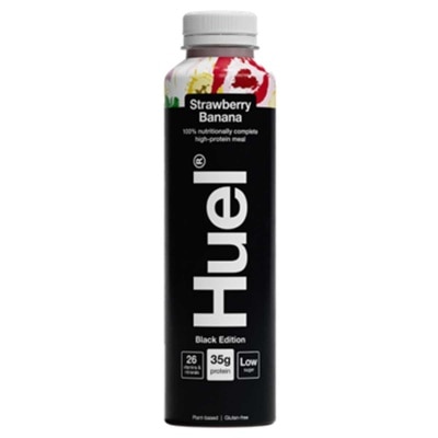 HUEL 全面營養即飲高蛋白奶昔黑版（士多啤梨香蕉味） image