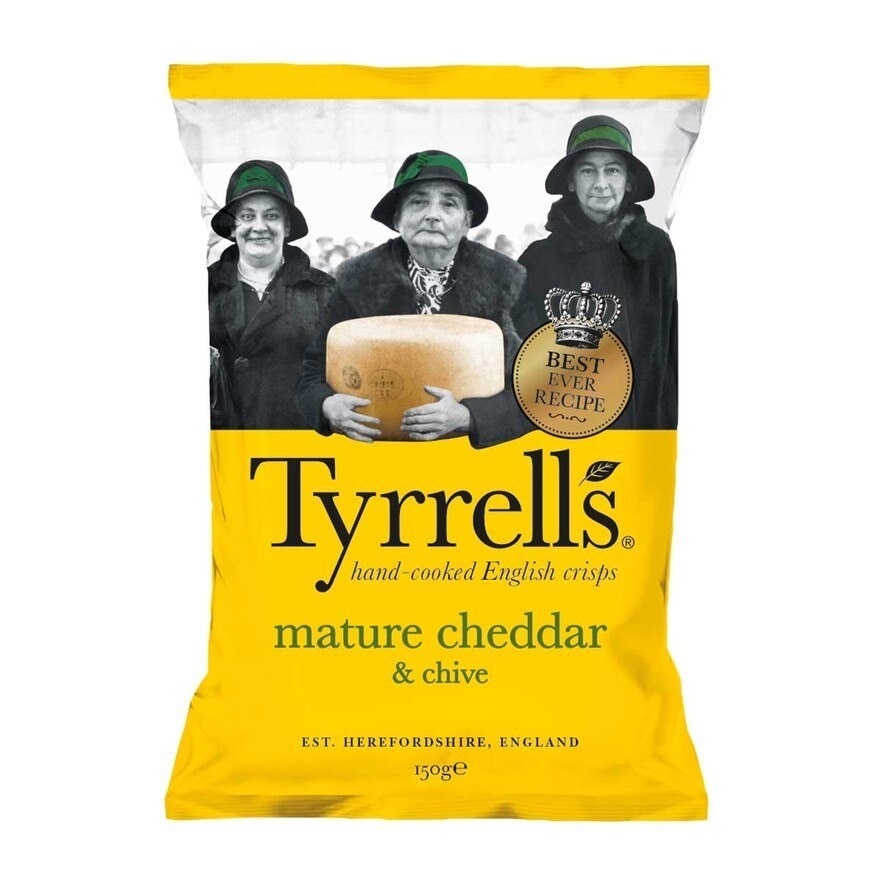 TYRRELLS Mature Cheddar & Chives Chips