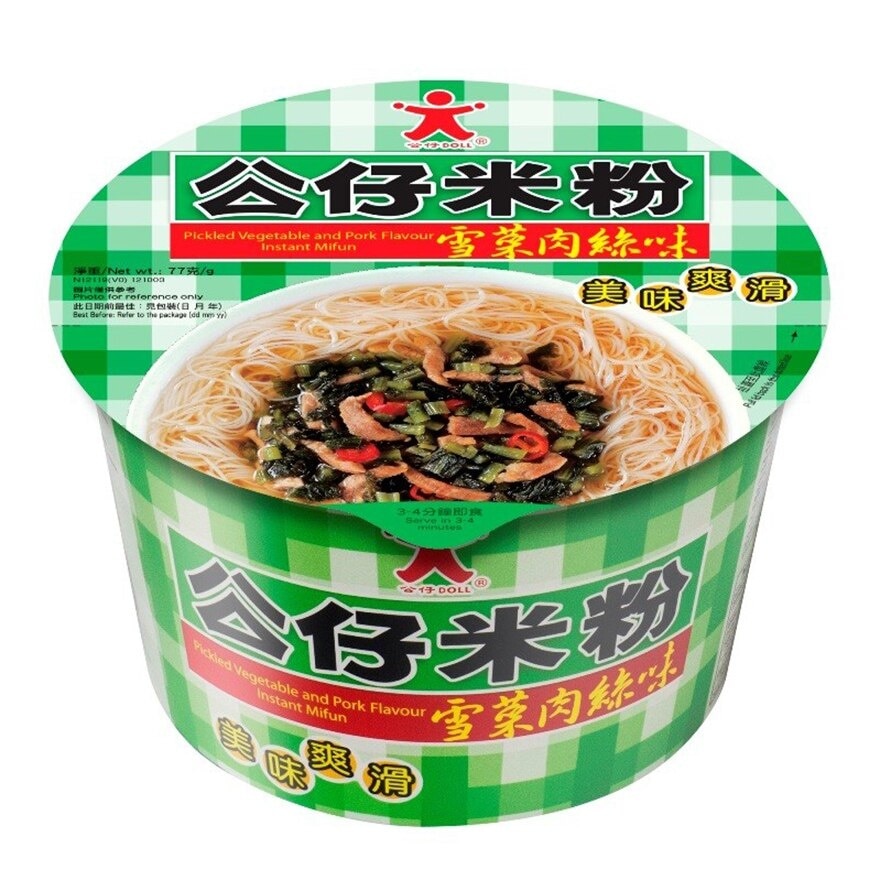 DOLL Doll Bowl Instant Mifun Pickled Vegetable And Pork Flavour
