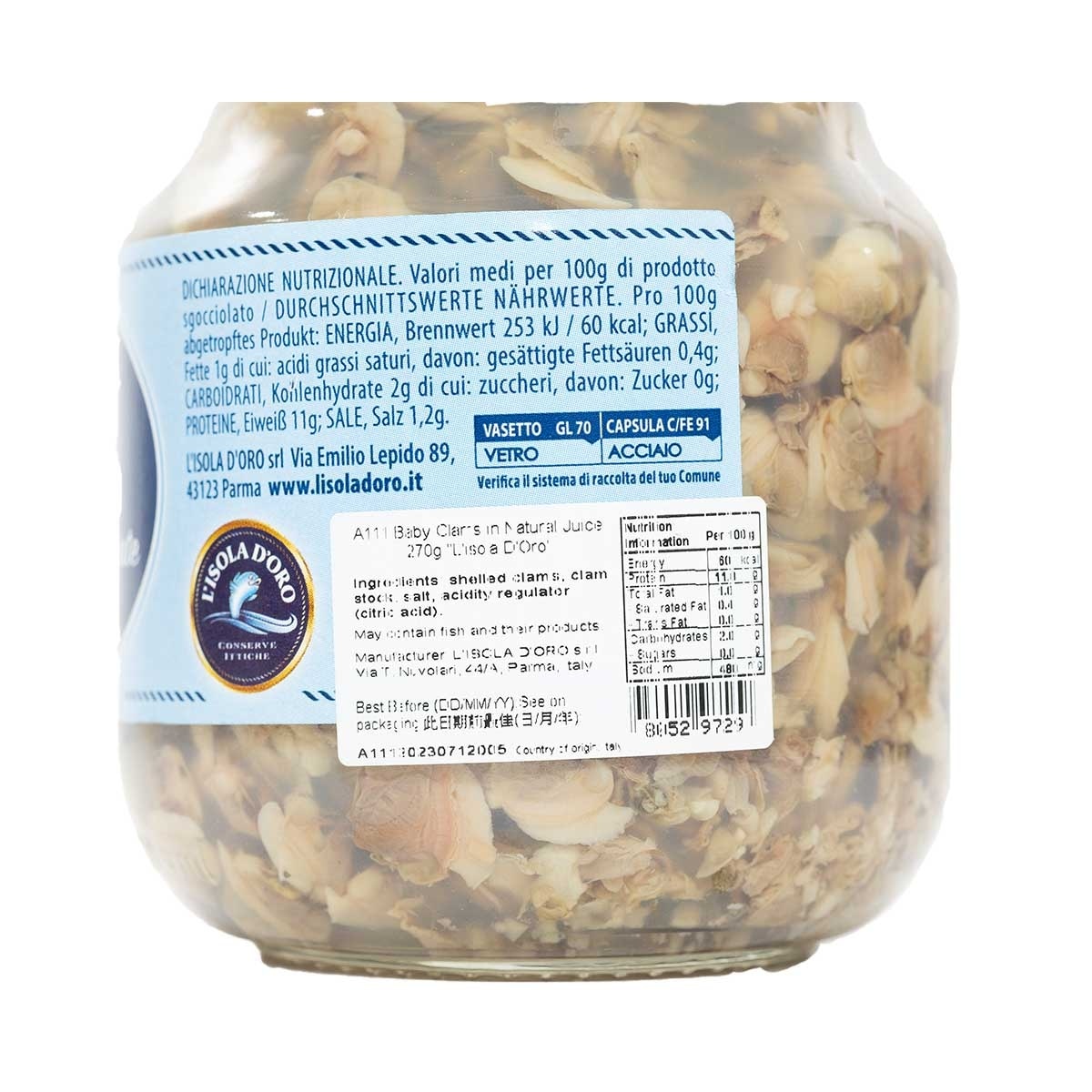 L'ISOLA D'ORO 意大利蜆肉 