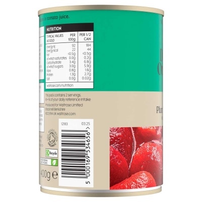 WAITROSE 有機意大利番茄 image