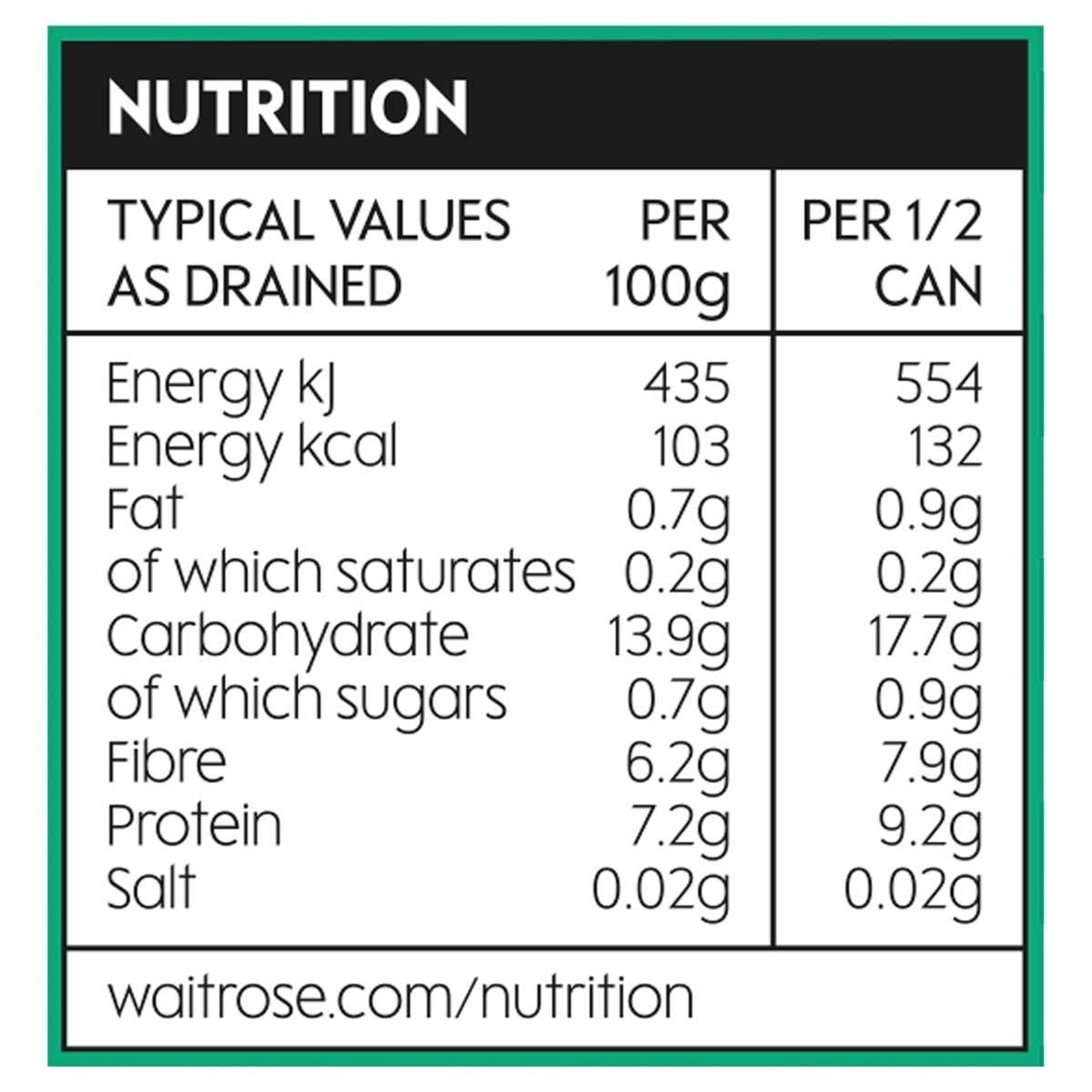 WAITROSE 有機紅腰豆 image
