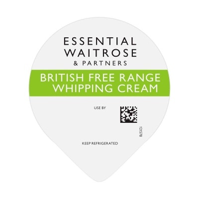 ESSENTIAL WAITROSE Whipping&nbsp; Cream(chilled 0-4°c)