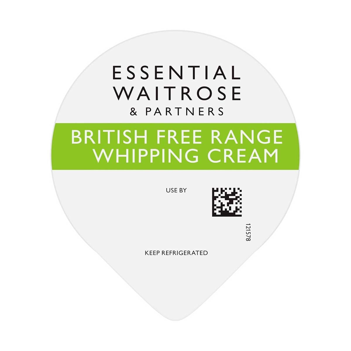 ESSENTIAL WAITROSE Whipping&nbsp; Cream(chilled 0-4°c)