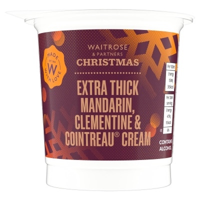 WAITROSE Clementine & Cointreau Cream