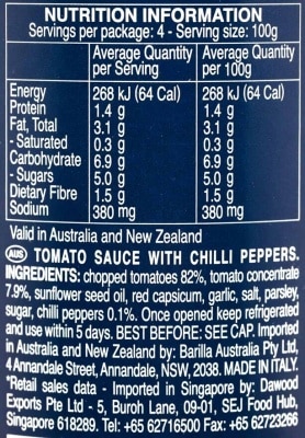 BARILLA Arrabbiata Pasta Sauce