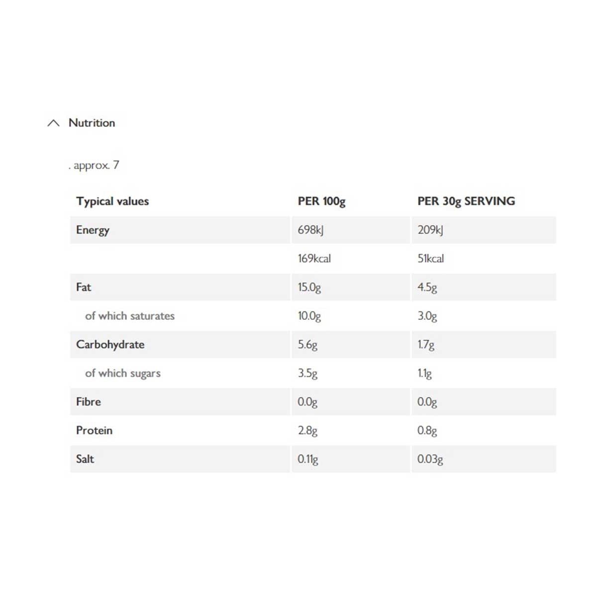 WAITROSE N1 低脂鮮忌廉[法國](冷凍 0-4°c)