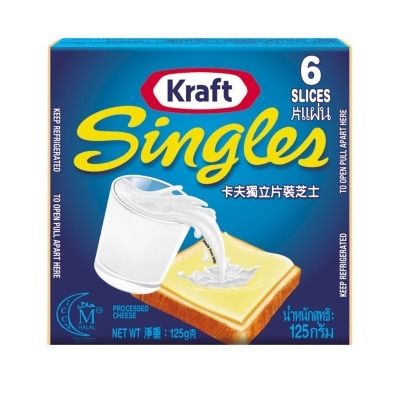 KRAFT Regular Singles Cheese 6 Pcs