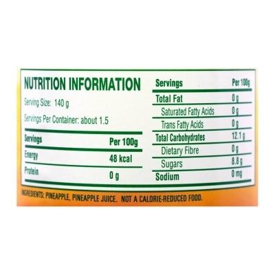 DEL MONTE Del Monte Sliced Pineapple In Own Juice (s)