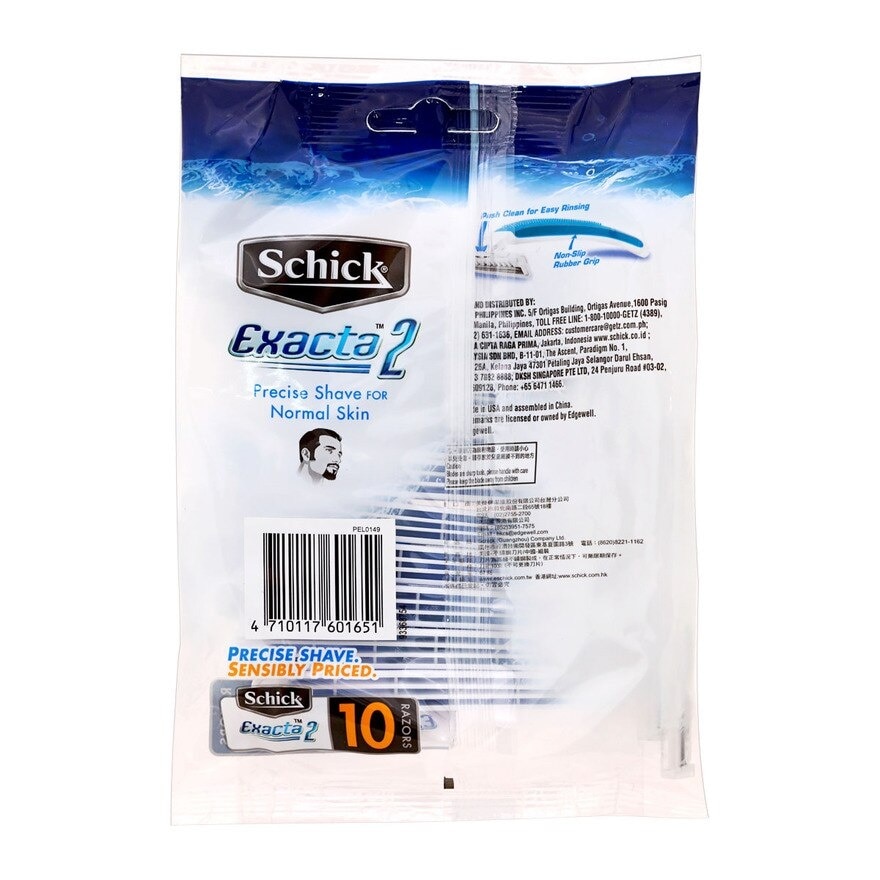 SCHICK Exacta2 Disposable Razor Blue 10pcs