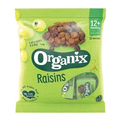 ORGANIX Organic Mini Raisin Snack Boxes 12m+