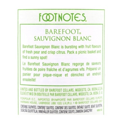 BAREFOOT California Sauvignon Blanc image