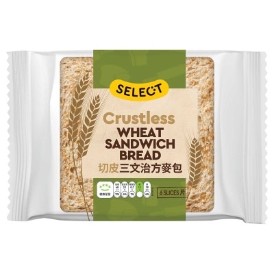 SELECT - Crustless Wheat Sandwich Bread 6s