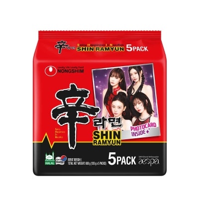 農心 農心韓國版辛辣麵(五包裝) (包裝隨機)