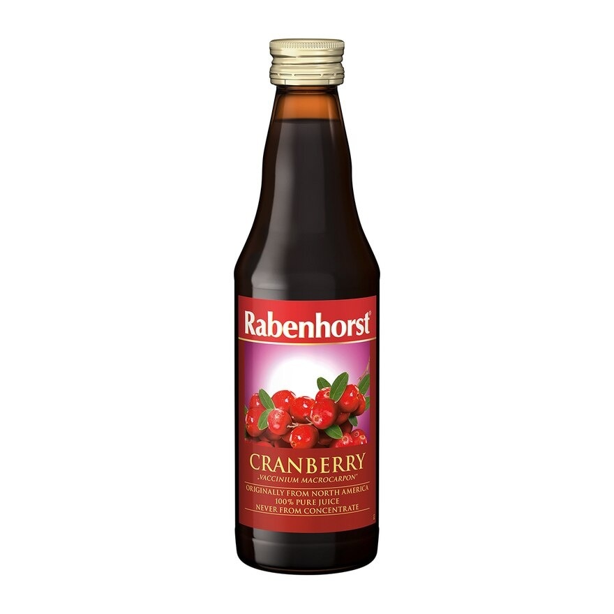 RABENHORST 100% Cranberry Juice, No Sugar Added, 330ml