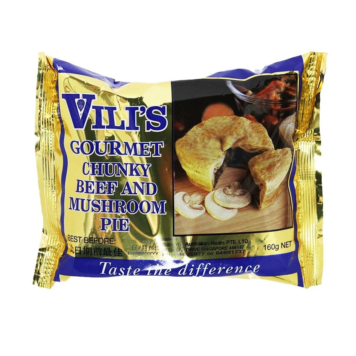 VILI'S Chucky Beef And Mushroom Pie (frozen -18°c)