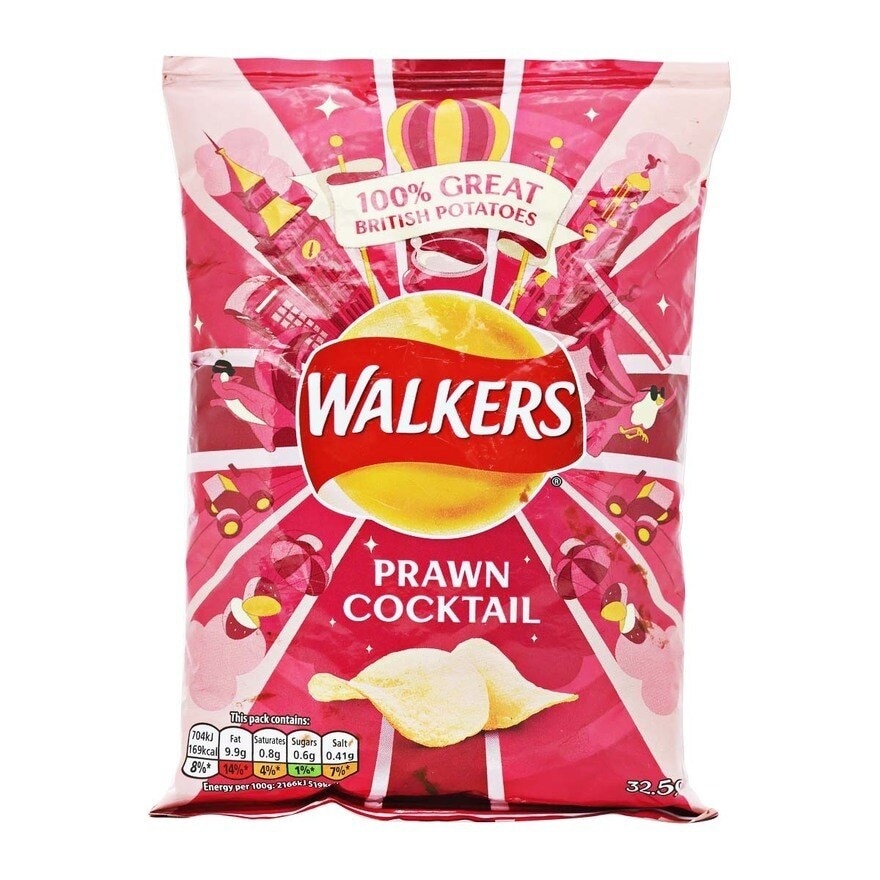 WALKERS 雞尾酒蝦味薯片