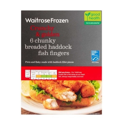 WAITROSE 6 Breaded Haddock Fingers