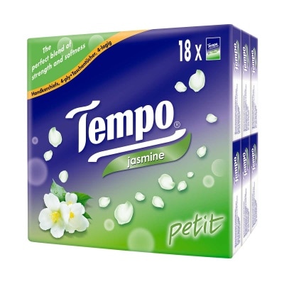 TEMPO Tempo 迷你茉莉花味紙手巾18包裝