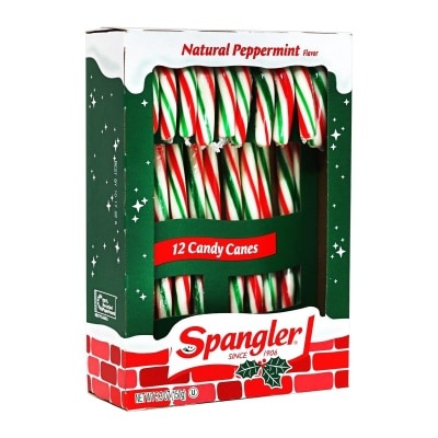 SPANGLER Pprmint Wintergrn Candy Canes