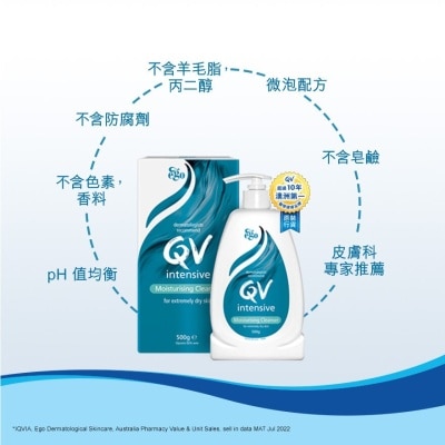 QV Intensive Moisturising Cleanser 500g