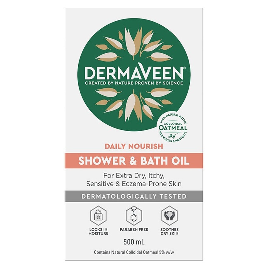 DERMAVEEN Dermaveen Shower And Bath Oil 500ml