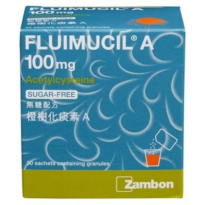 FLUIMUCIL - Fluimucil A100mg (sugar-free) Granules X 30 Sachets